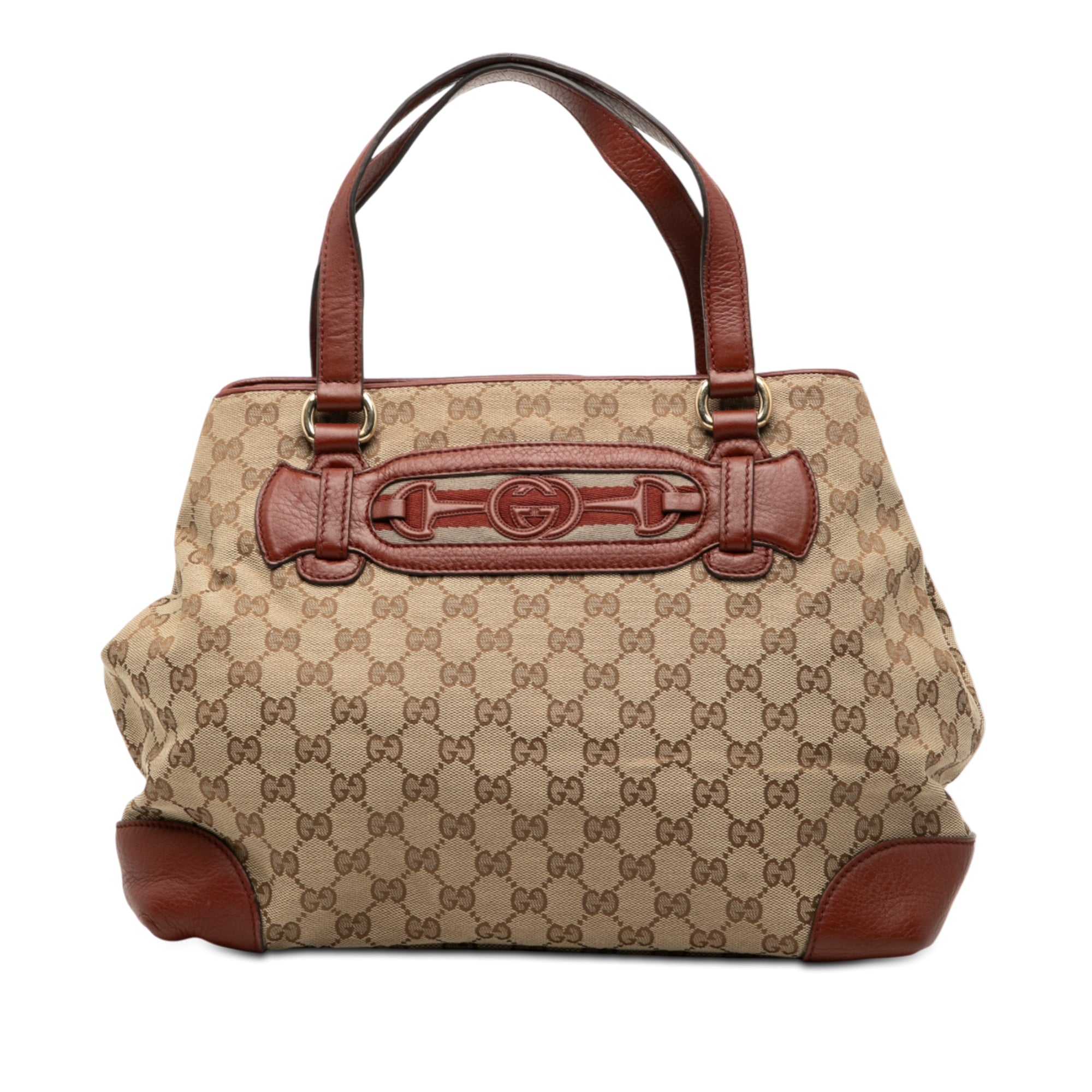 GG Canvas Web Dressage Tote - Image 1