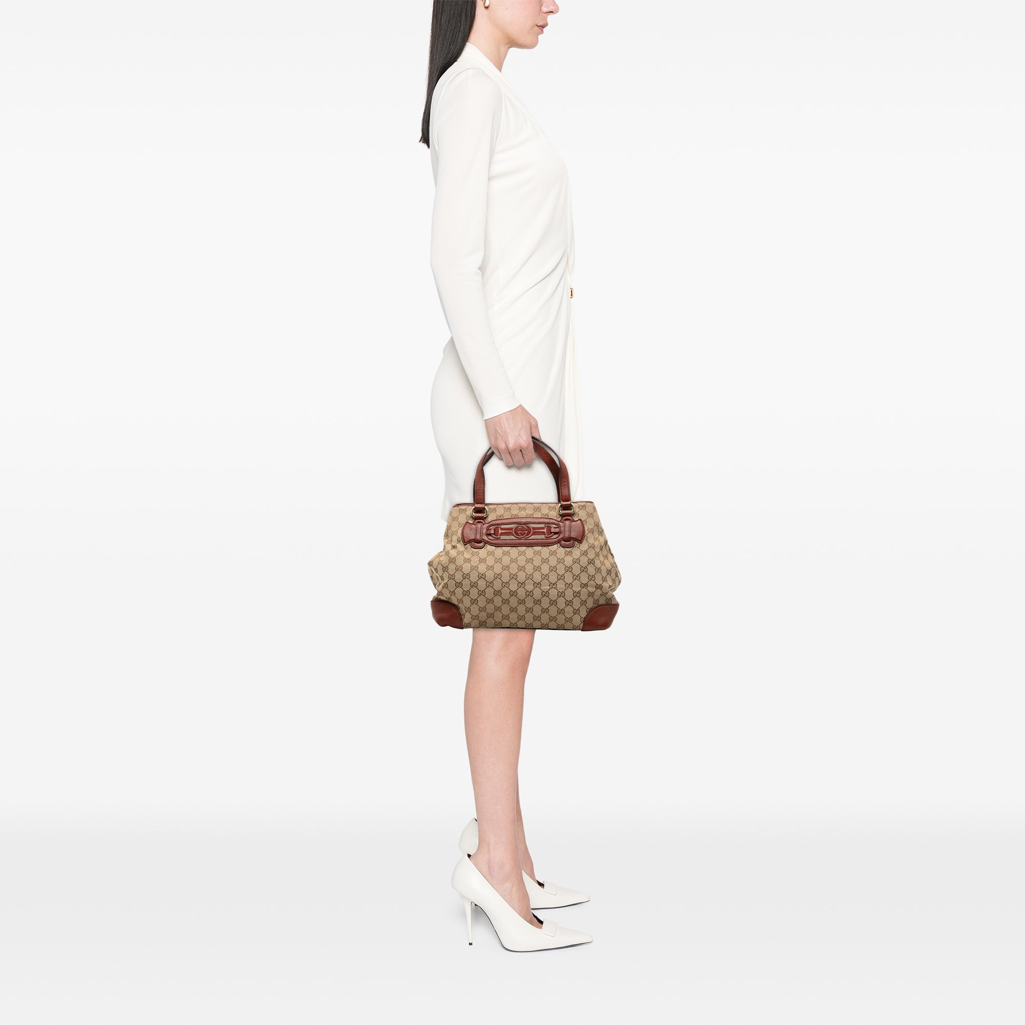 GG Canvas Web Dressage Tote - Image 7
