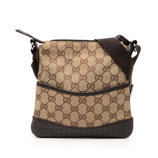 Small GG Canvas Perforated Crossbody - Image 1