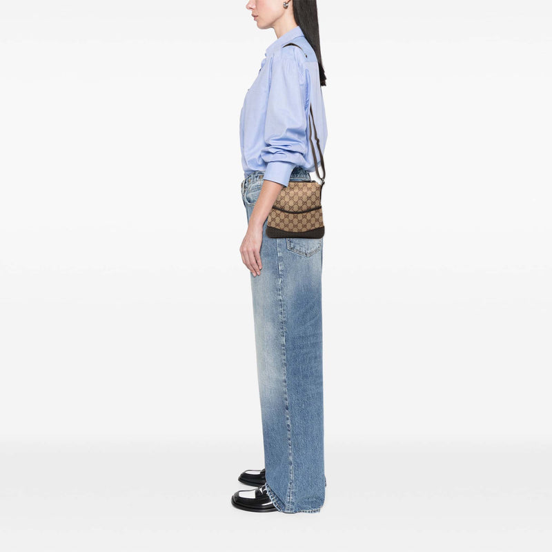 Small GG Canvas Perforated Crossbody - Image 8