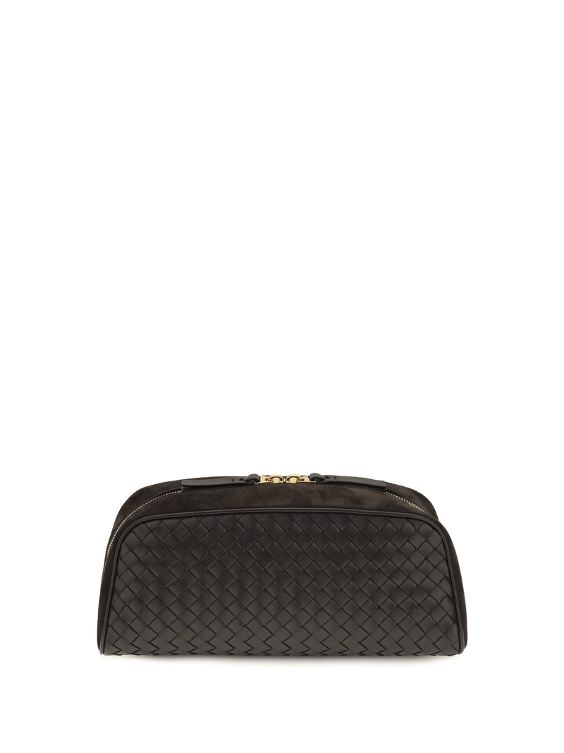 Bottega Veneta Nodo Clutch — Black Lamb Leather