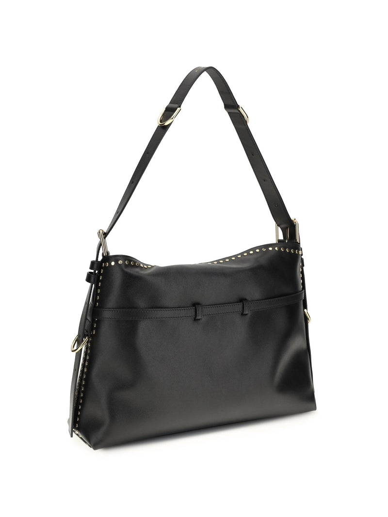 Givenchy Large Voyou Shoulder Bag — Black Calf Leather Bos Taurus