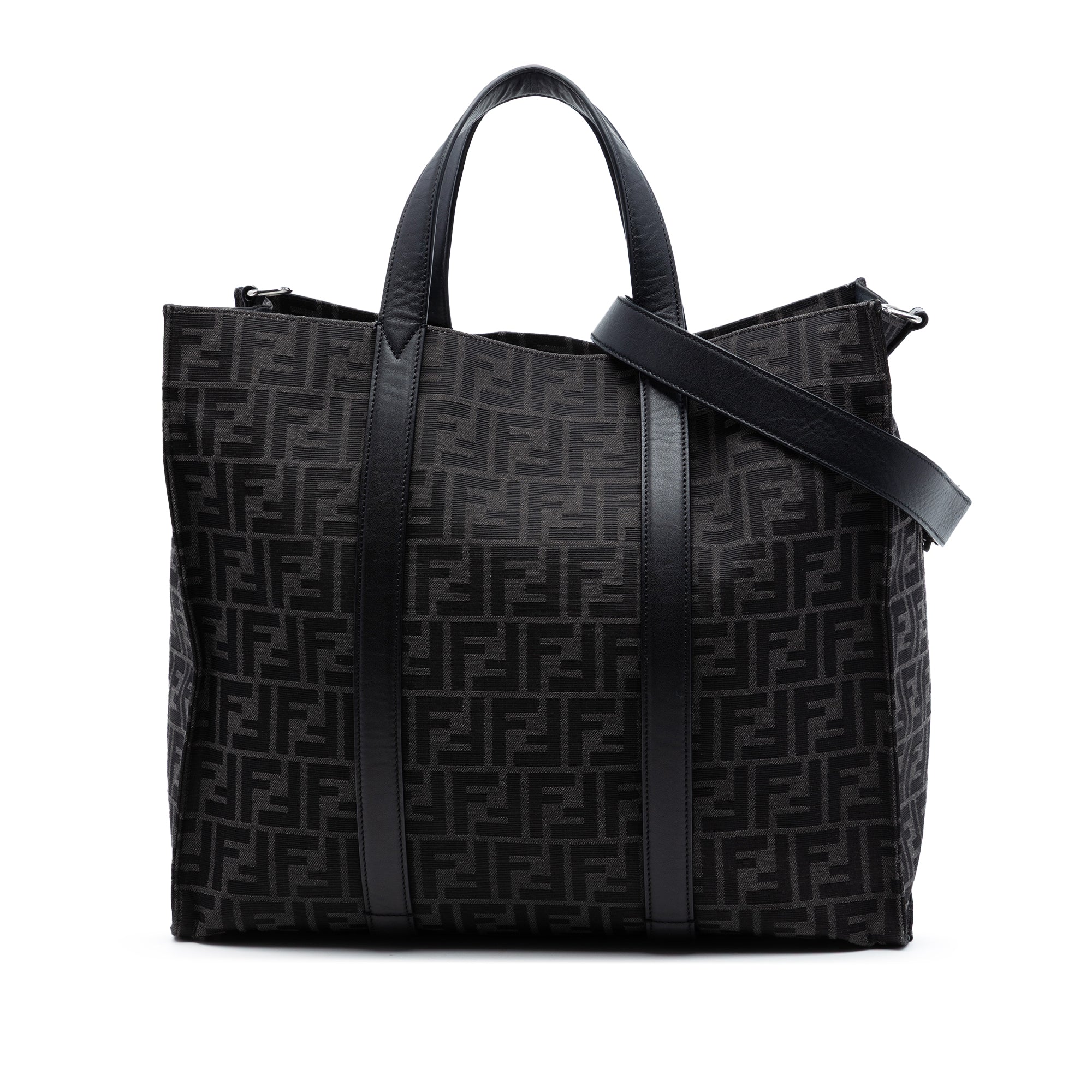 Large Zucca Jacquard Shopper Tote - Image 1