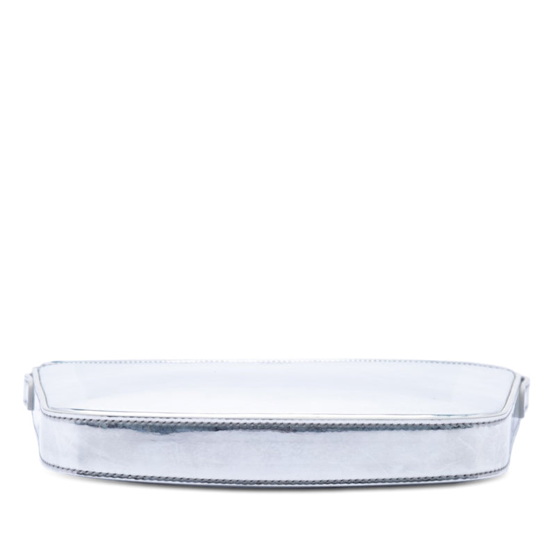 Medium Metallic Leather Croque Shoulder Bag - Image 3