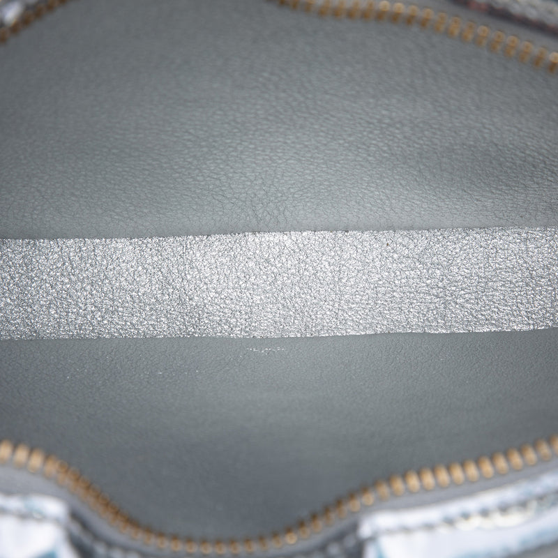 Medium Metallic Leather Croque Shoulder Bag - Image 4