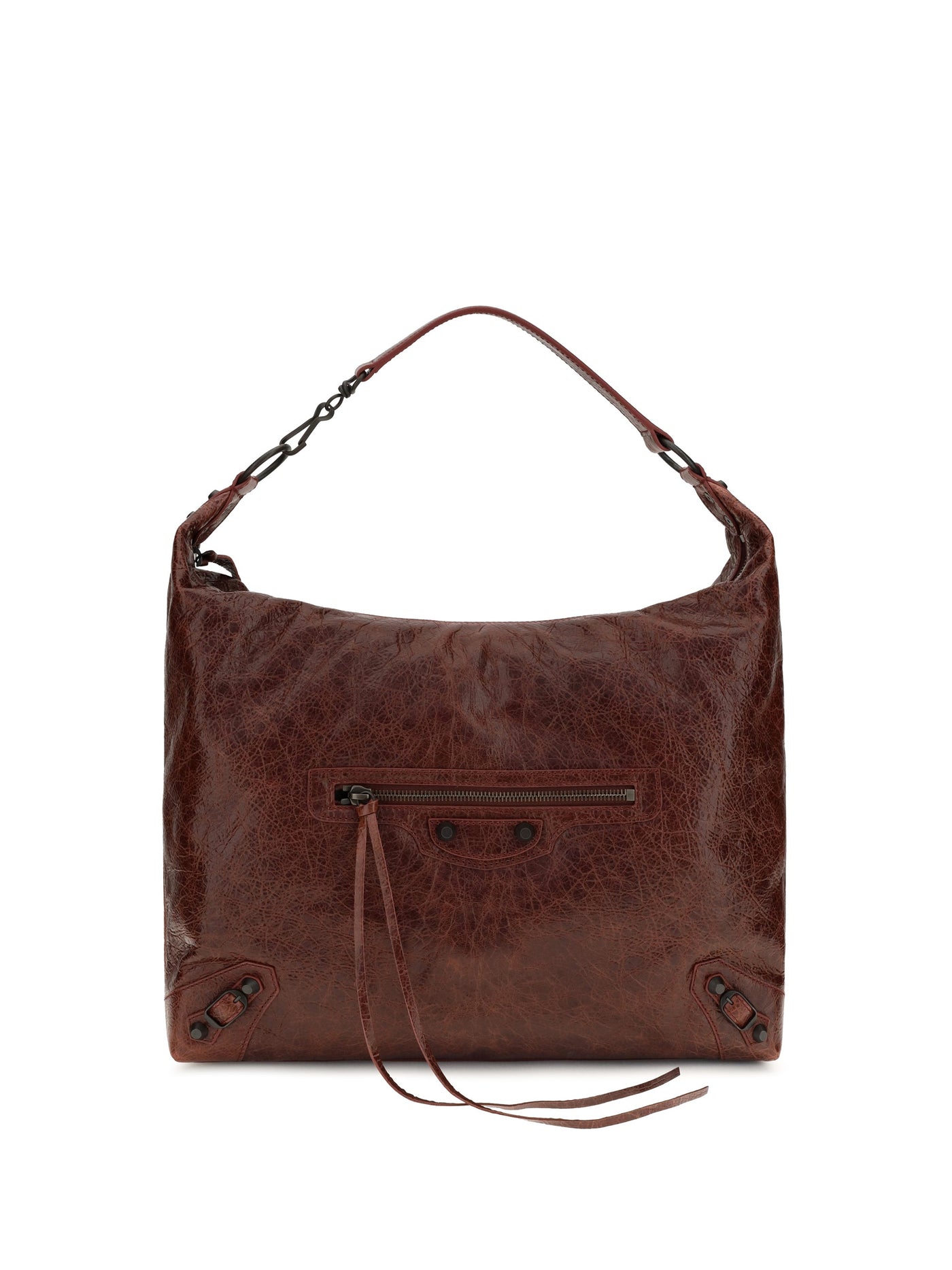 Balenciaga Le City Shoulder Bag — Brown Lambskin