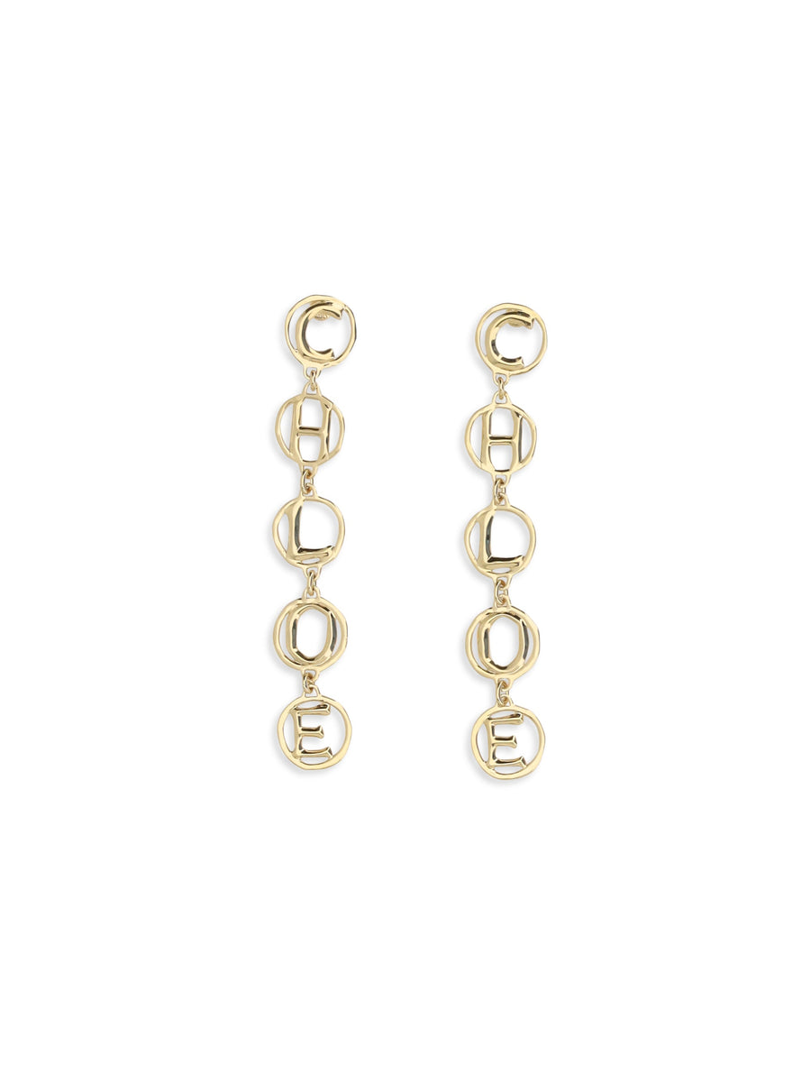 Chloé Drop Earrings — Gold Brass