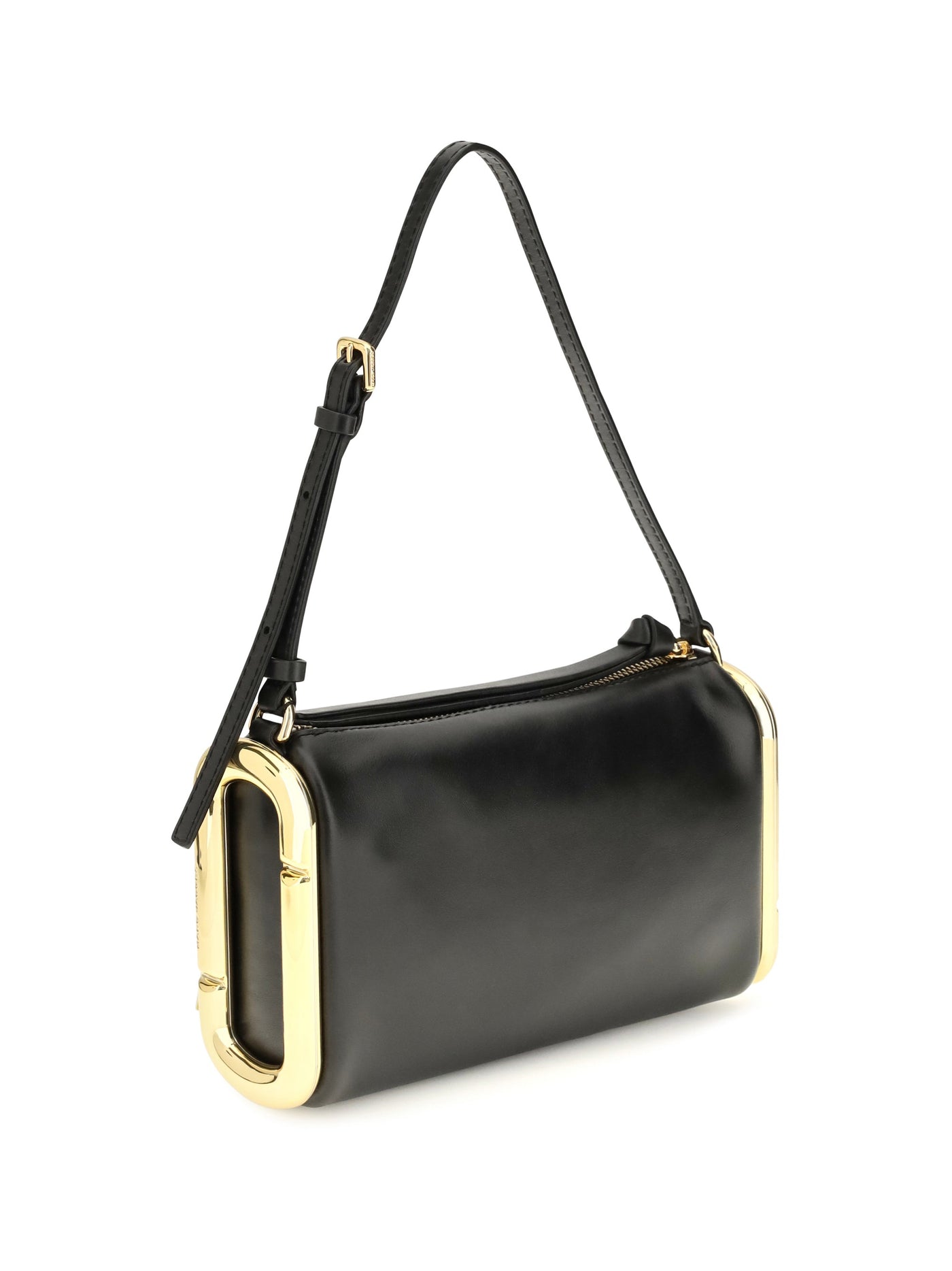 Marc Jacobs Shoulder Bag — Black Calf Leather