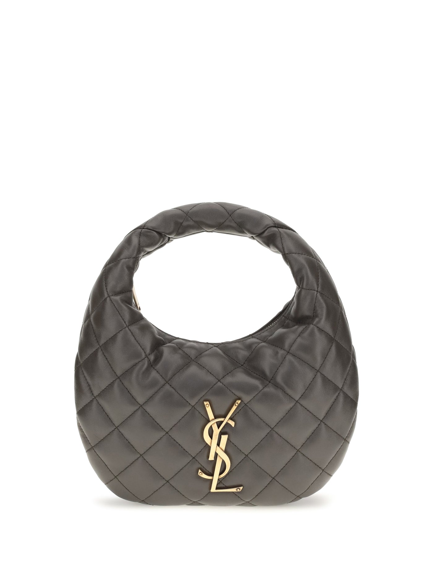 Saint Laurent Hobo Bag — Gray Lamb Ovis Aries