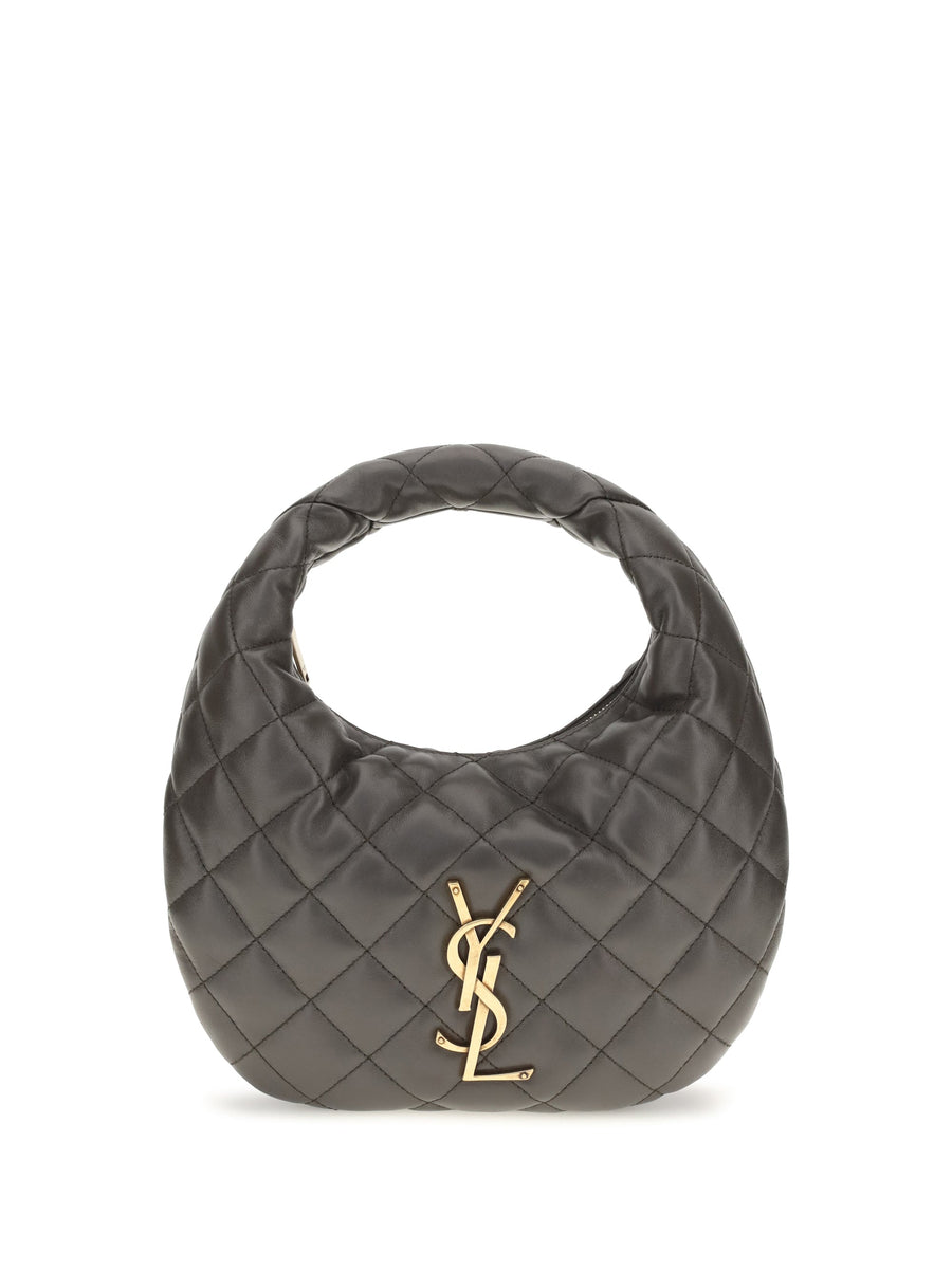 Saint Laurent Hobo Bag — Gray Lamb Ovis Aries