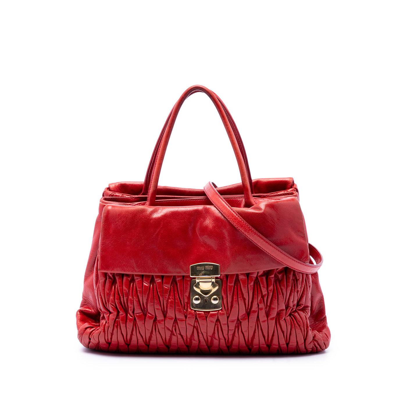 Matelasse Nappa Lux Bauletto Convertible Handbag - Image 1