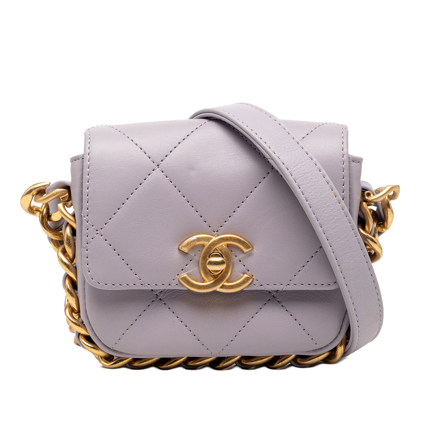 Mini Quilted Calfskin Framing Chain Flap - Image 1