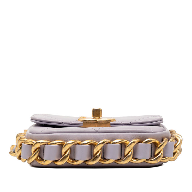 Mini Quilted Calfskin Framing Chain Flap - Image 3