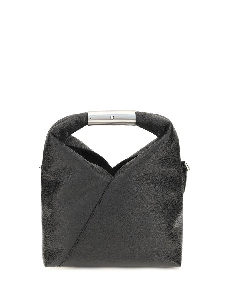 Mm6 Maison Margiela Japanese Mini Shoulder Bag — Black Calf Leather