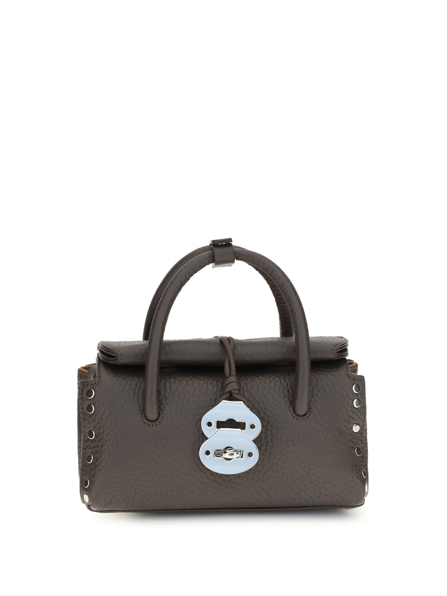 Zanellato Dotta Centauro Baby Top Handle Bag — Brown Calf Leather Bos Taurus