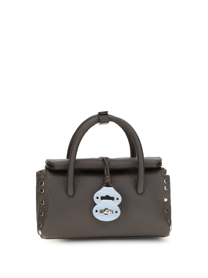 Zanellato Dotta Centauro Baby Top Handle Bag — Brown Calf Leather