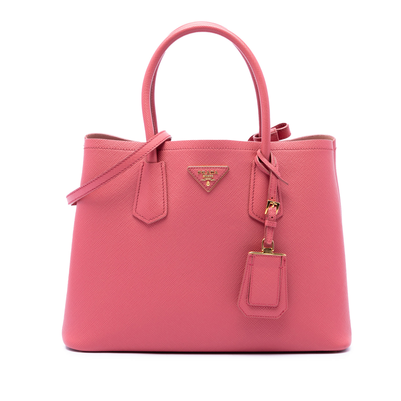 Medium Saffiano Cuir Double Satchel - Image 1