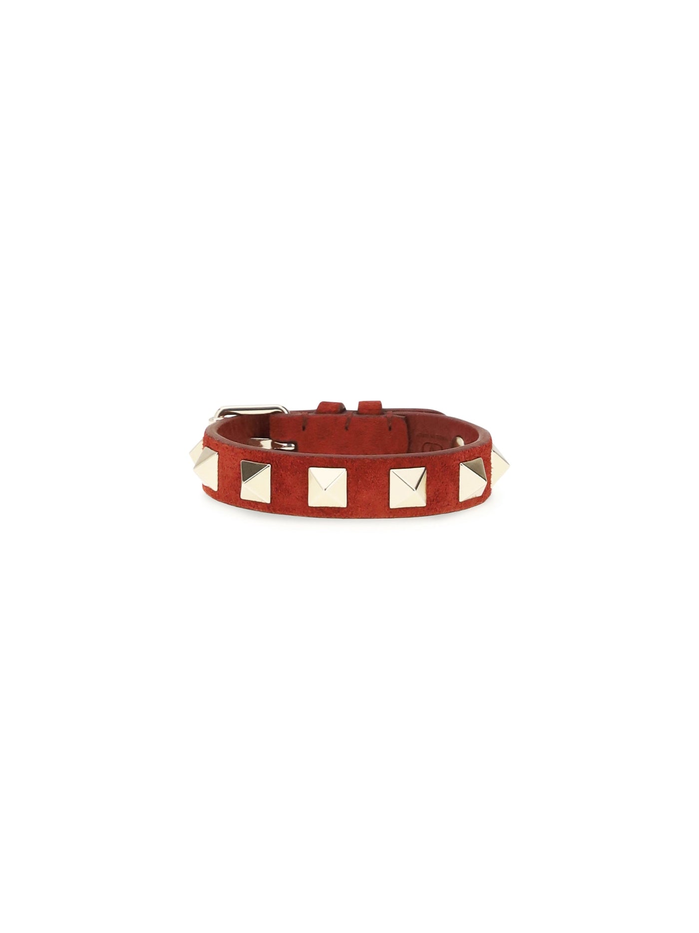 Valentino Garavani Rockstud Bracelet — Red Calf Leather Bos Taurus Bracelets