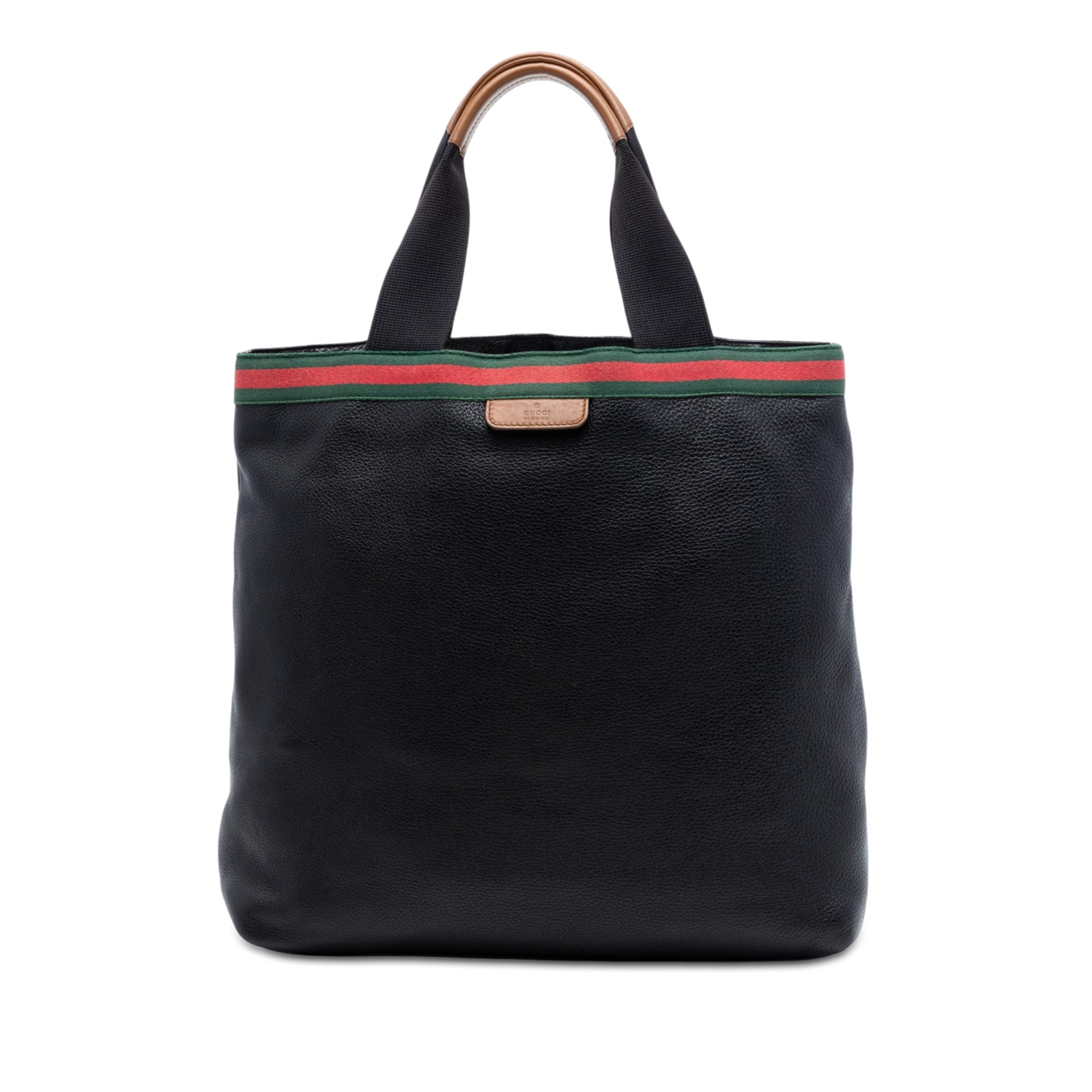 Calfskin Web Tote - Image 1