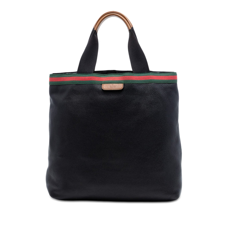 Calfskin Web Tote