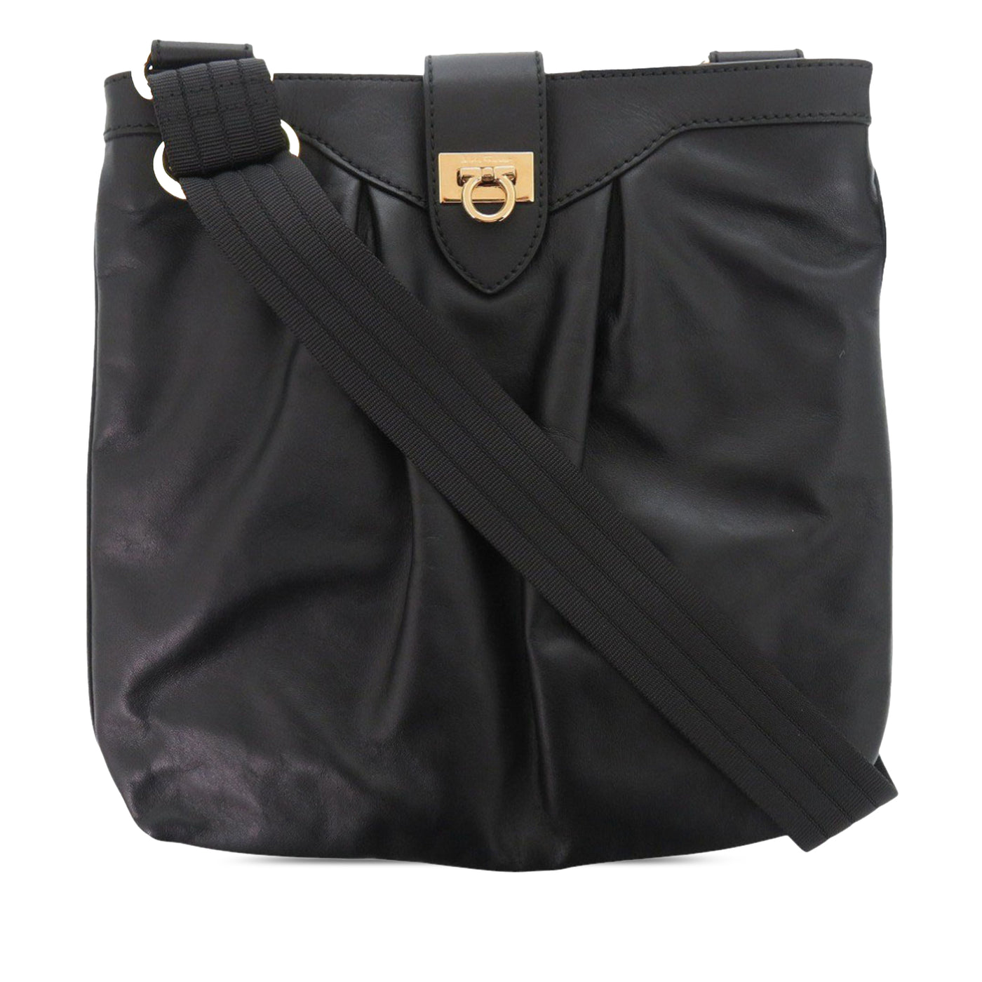 Leather Gancini Crossbody - Image 1