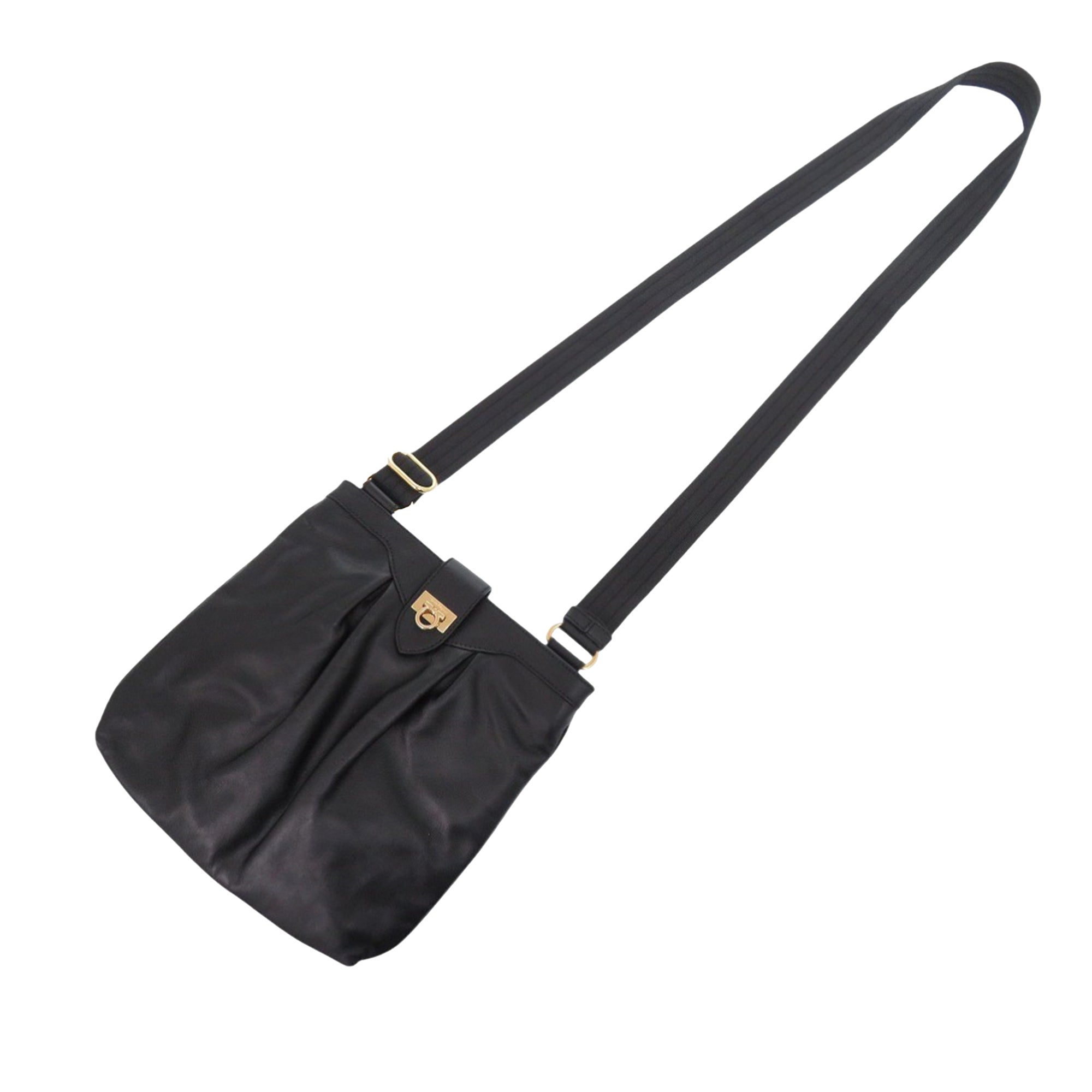 Leather Gancini Crossbody - Image 11