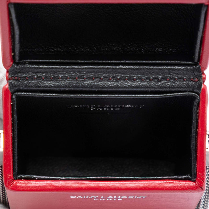 Mini Lambskin Smoking Box Crossbody - Image 5