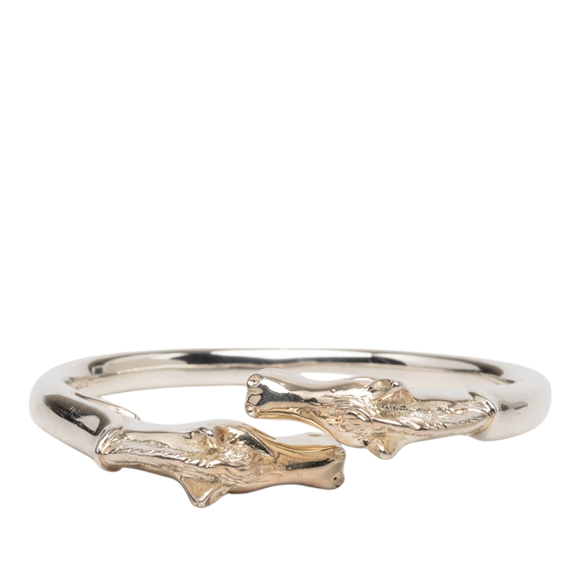 Palladium Plated Ravinet d Enfert Double Horse Head Bracelet - Image 1