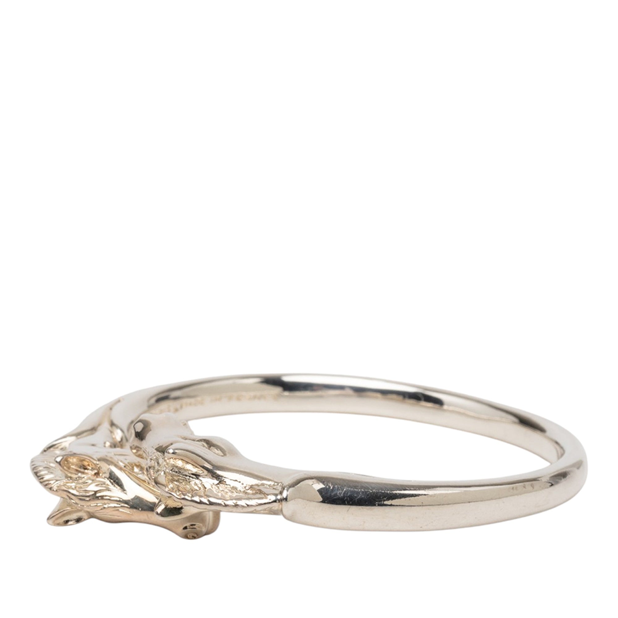 Palladium Plated Ravinet d Enfert Double Horse Head Bracelet - Image 2