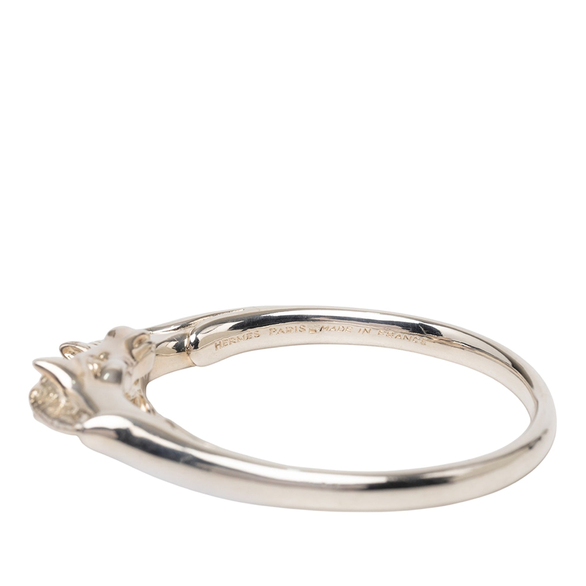 Palladium Plated Ravinet d Enfert Double Horse Head Bracelet - Image 4