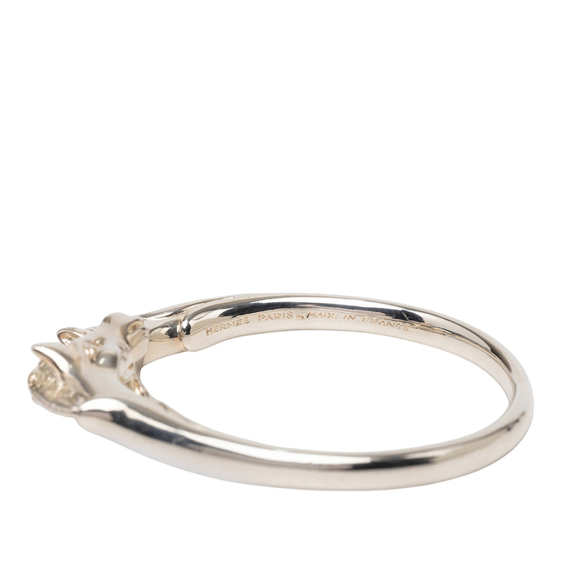 Palladium Plated Ravinet d Enfert Double Horse Head Bracelet - Image 4