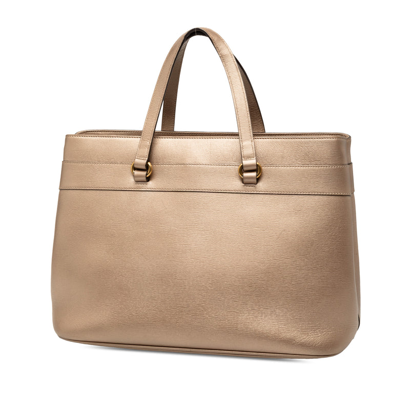 Leather Bright Bit Satchel - Image 2