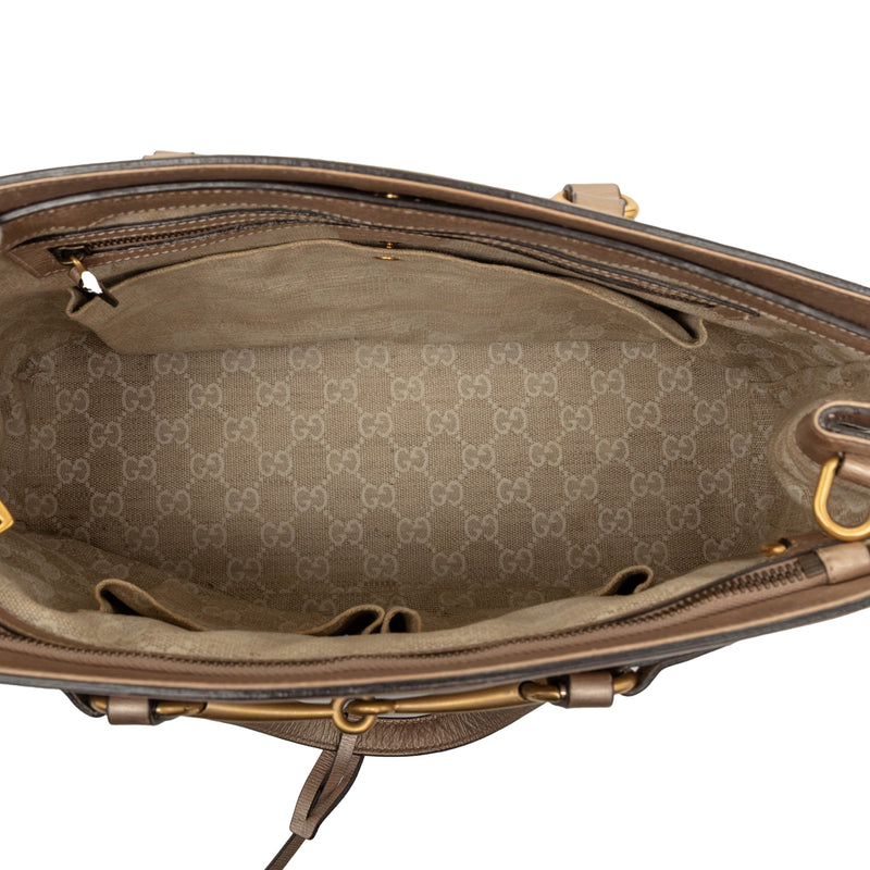 Leather Bright Bit Satchel - Image 4