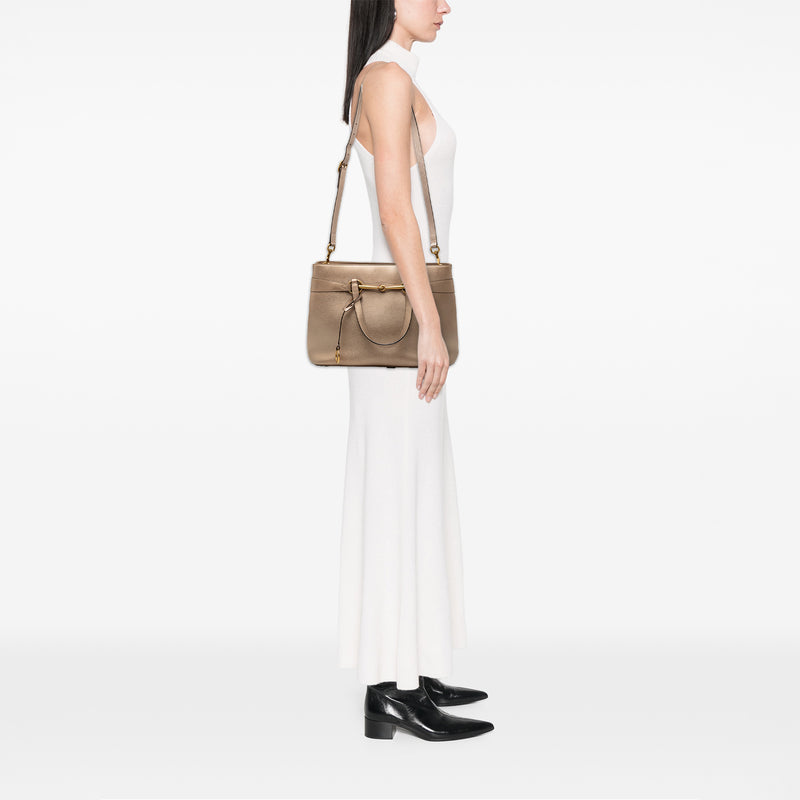 Leather Bright Bit Satchel - Image 7