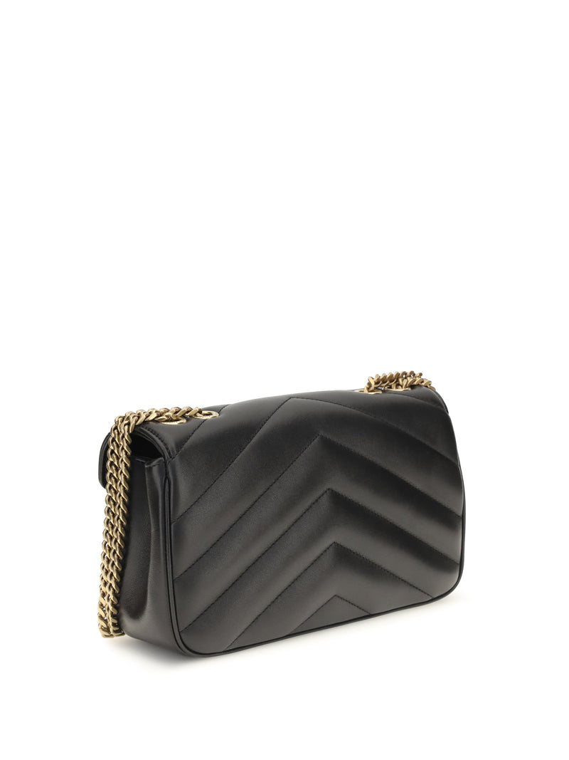 Saint Laurent Loulou Crossbody Bag — Black Lamb Ovis Aries