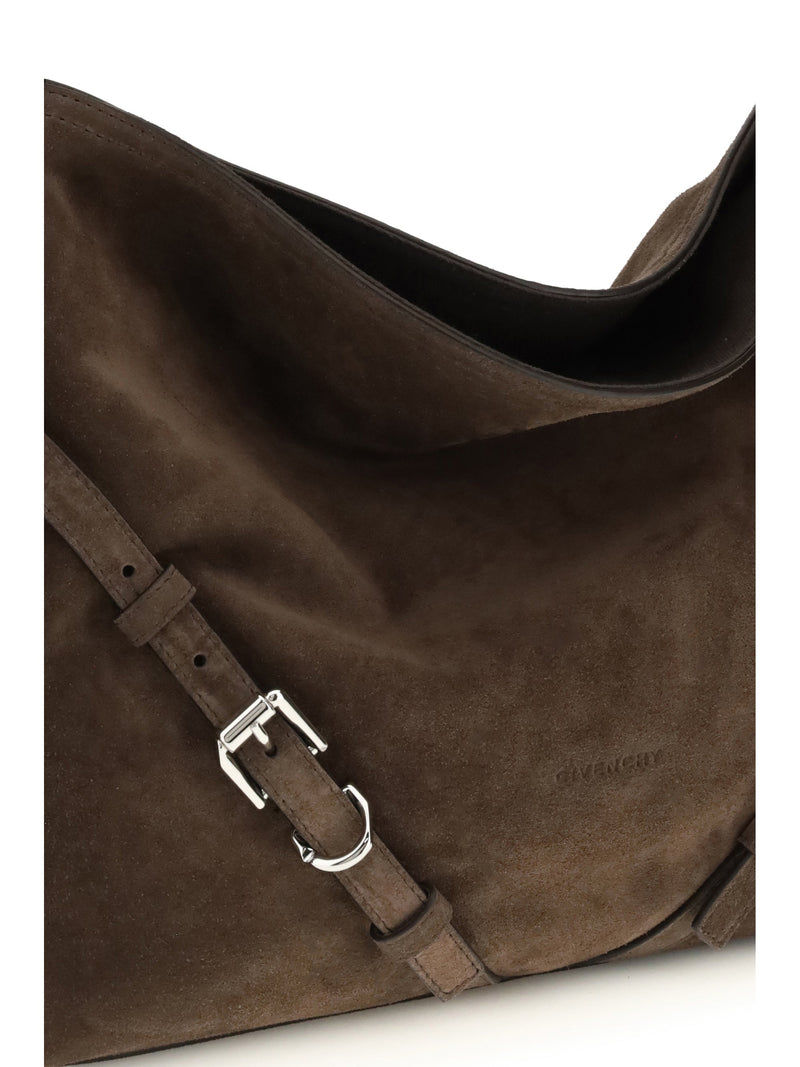 Givenchy Shoulder Bag — Brown Calf Suede