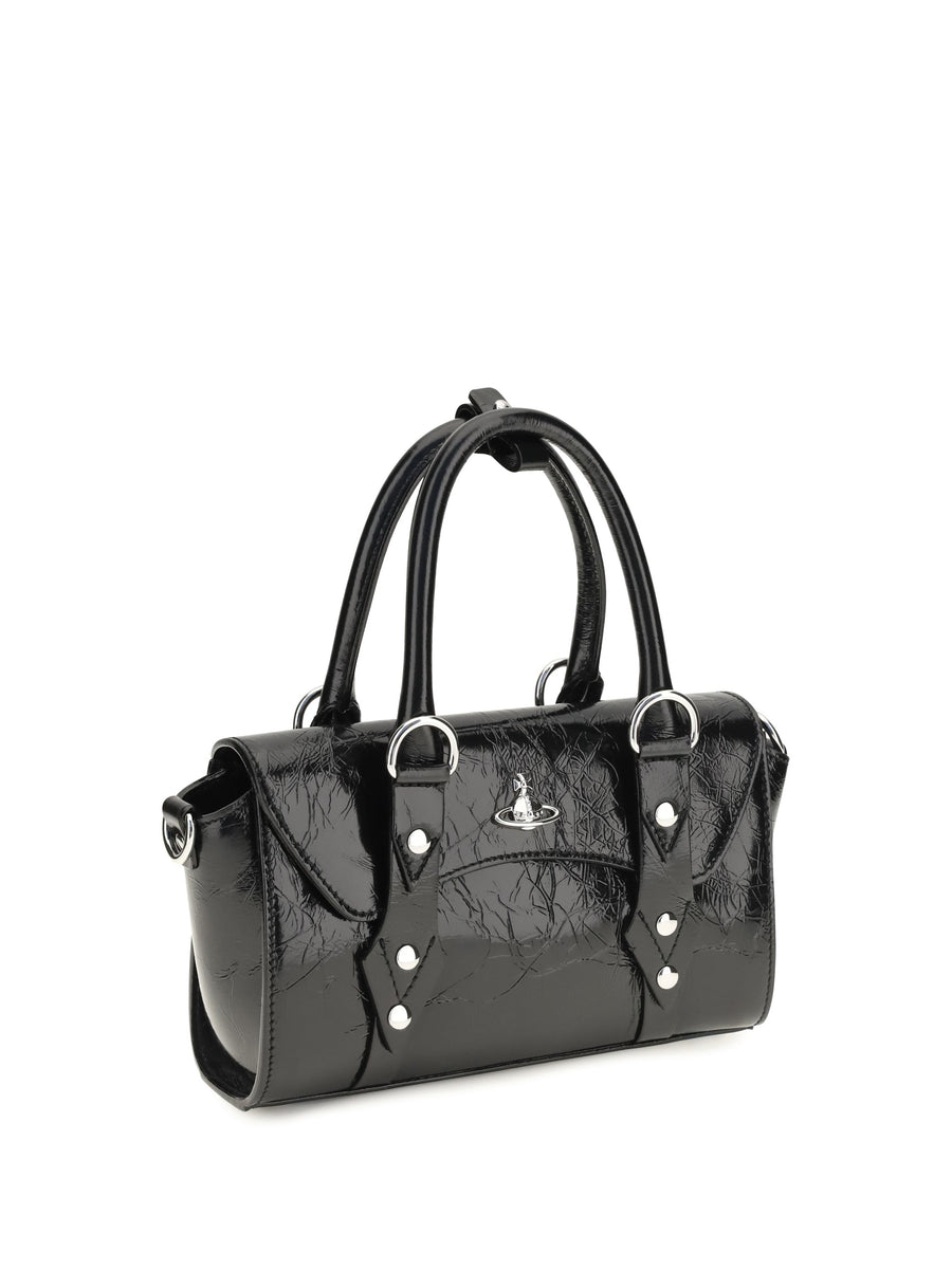 Vivienne Westwood Bettina Shoulder Bag — Black Calf Leather
