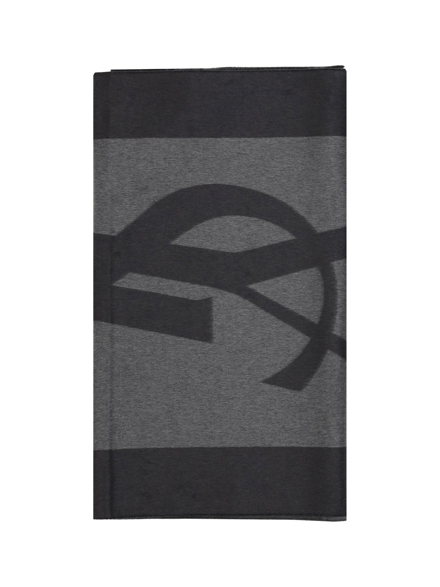 Saint Laurent Scarf — Gray Silk Scarfs