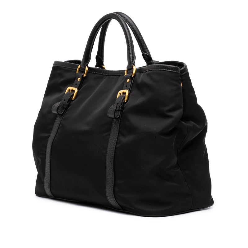 Vitello Daino Trimmed Tessuto Satchel - Image 2