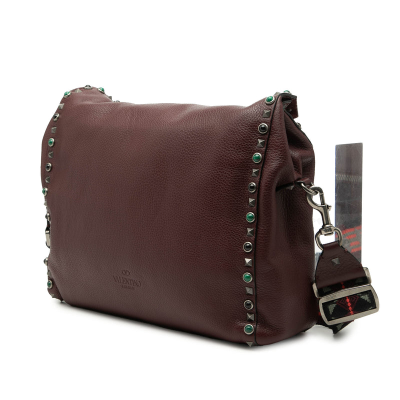 Leather Rolling Rockstud Crossbody - Image 2