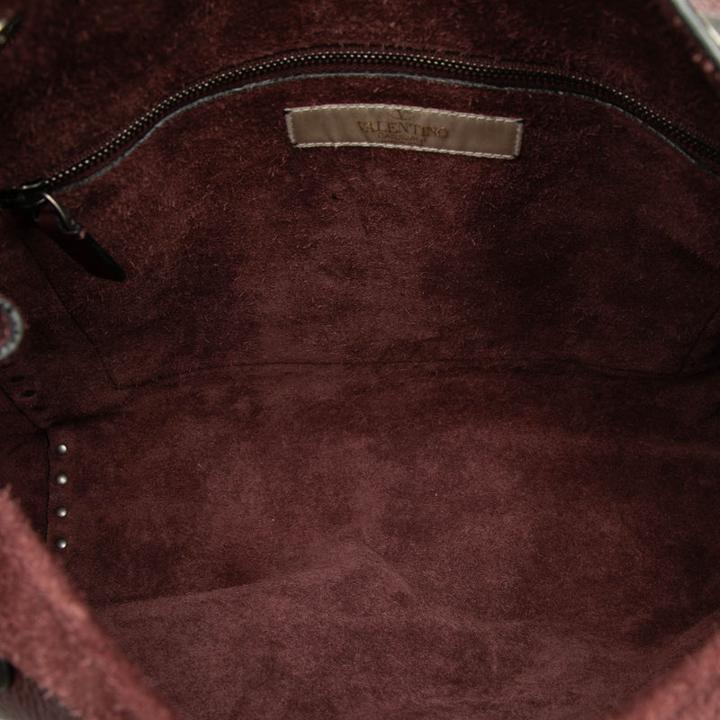 Leather Rolling Rockstud Crossbody - Image 4