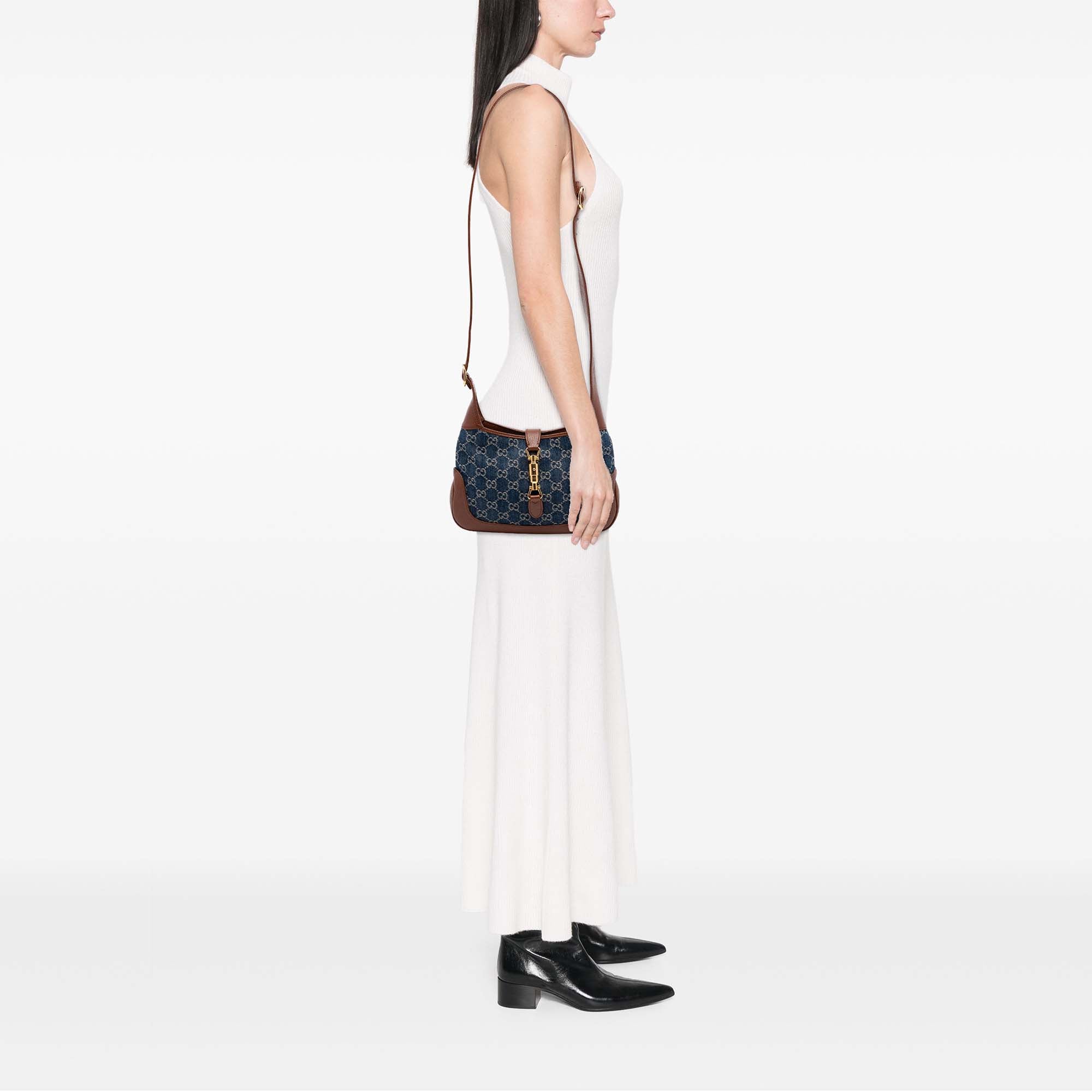Small GG Denim Jackie 1961 Crossbody - Image 6