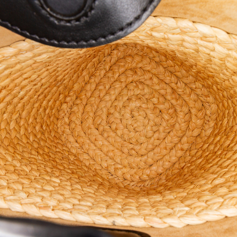Mini Raffia Pebble Bucket Bag - Image 4