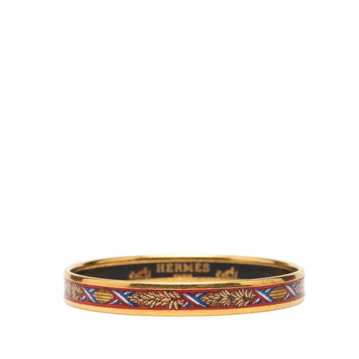 Narrow Liberte Egalite Fraternite Enamel Bangle 65 - Image 1