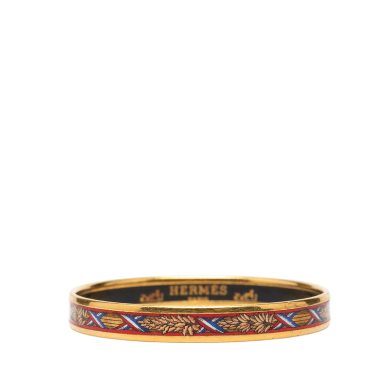 Narrow Liberte Egalite Fraternite Enamel Bangle 65