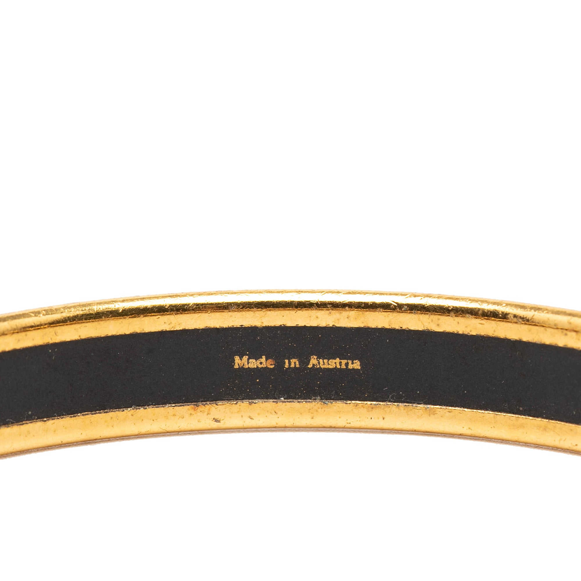 Narrow Liberte Egalite Fraternite Enamel Bangle 65 - Image 4