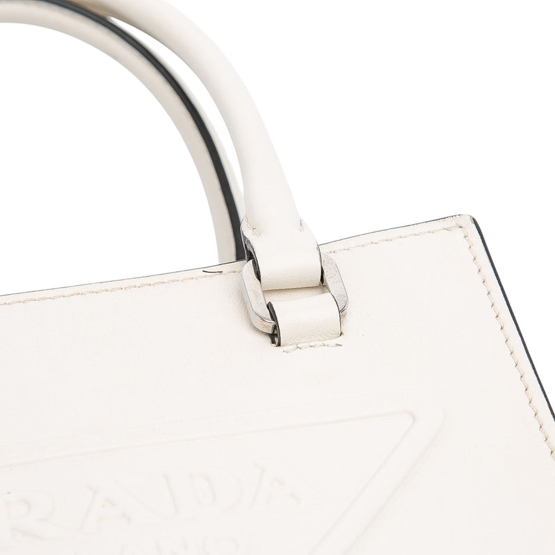 Mini Soft Calf Logo Drill Satchel - Image 6
