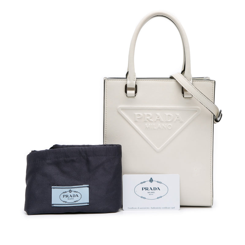 Mini Soft Calf Logo Drill Satchel - Image 9