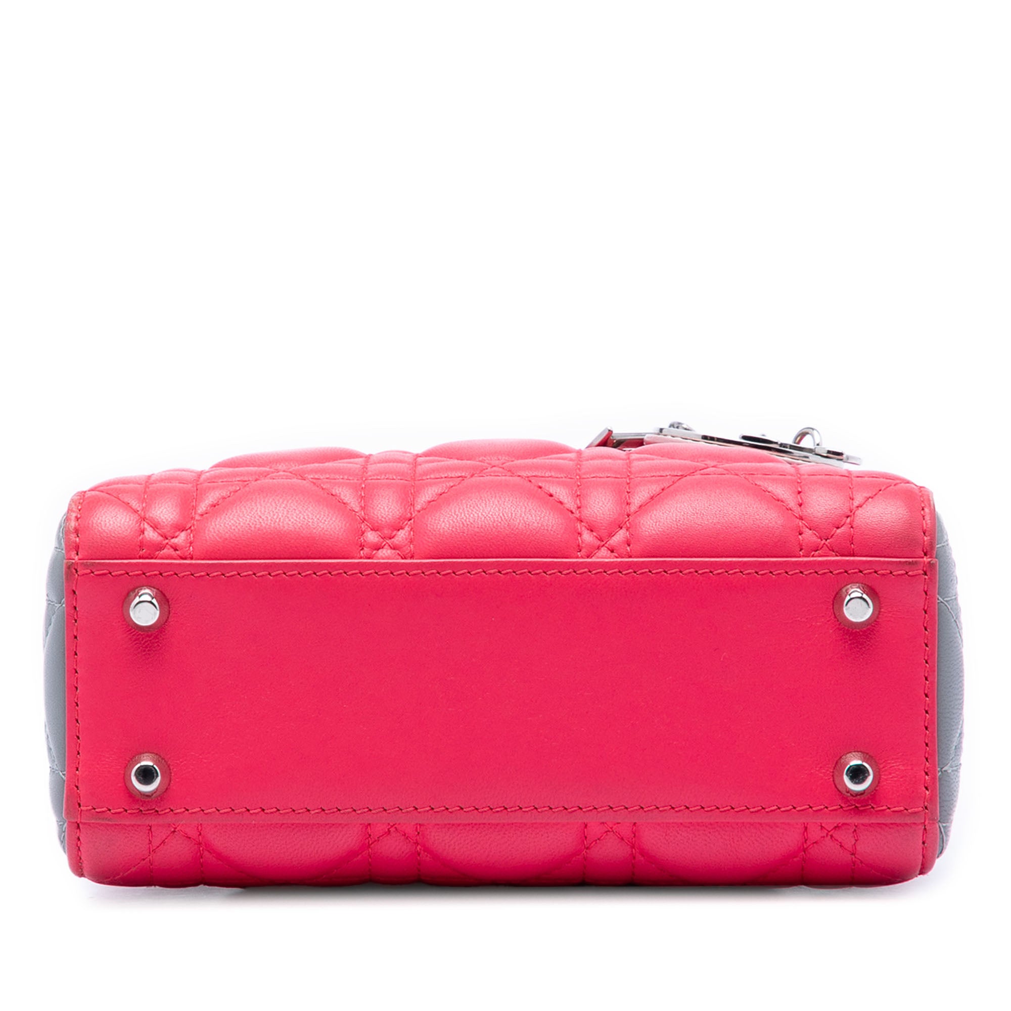 Mini Tricolor Lambskin Cannage Lady Dior - Image 3