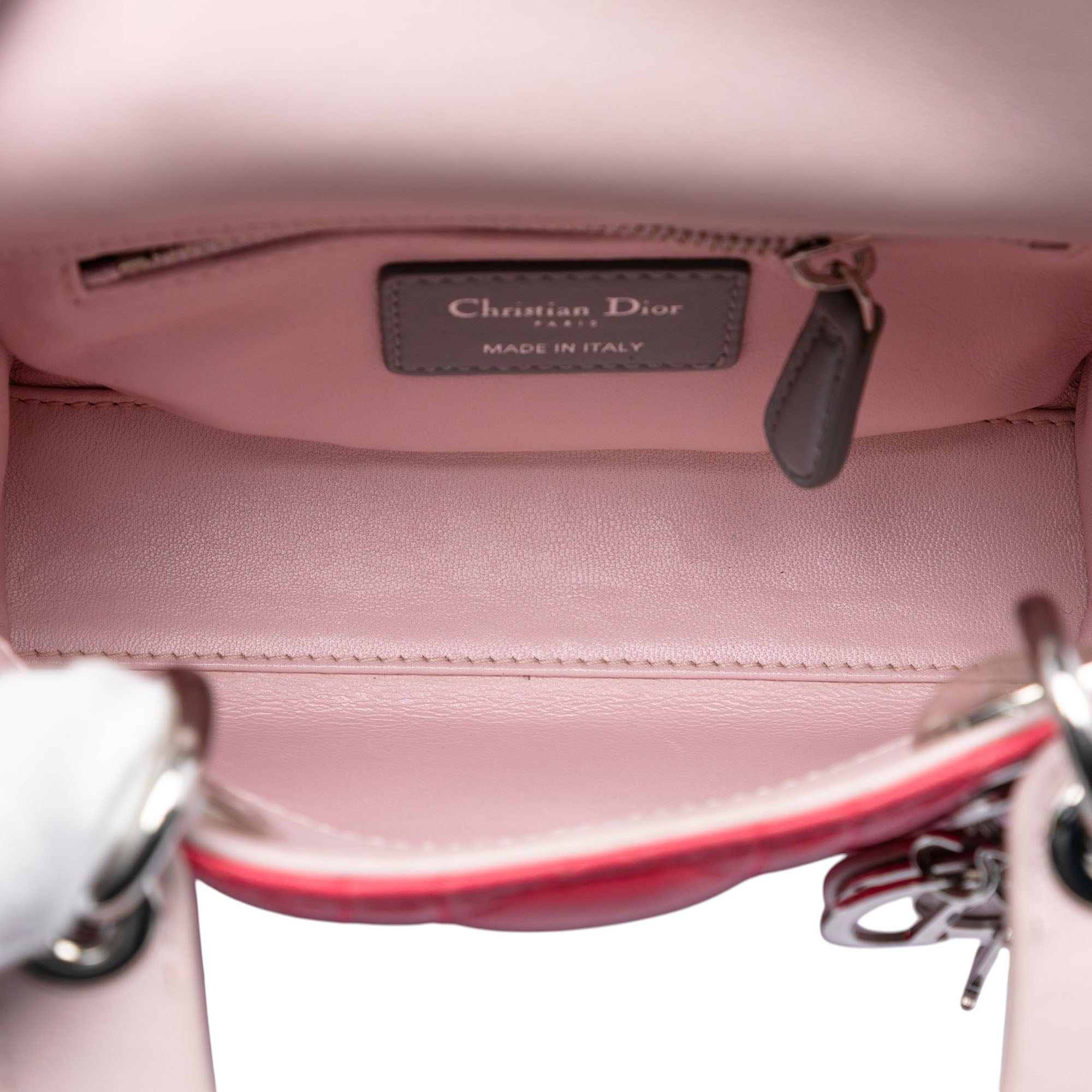 Mini Tricolor Lambskin Cannage Lady Dior - Image 4